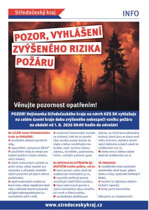 Zvýšené riziko požáru